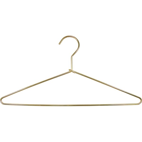 Amelea Set of 20 Children Sized Metal Clothes Hangers, Rose Gold Rebrilliant Color: Gold