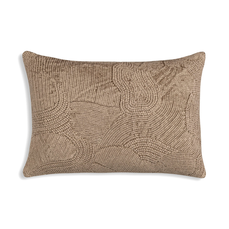 Coussin décoratif en velours naturel Cloud9 - Coussin décoratif doux et neutre