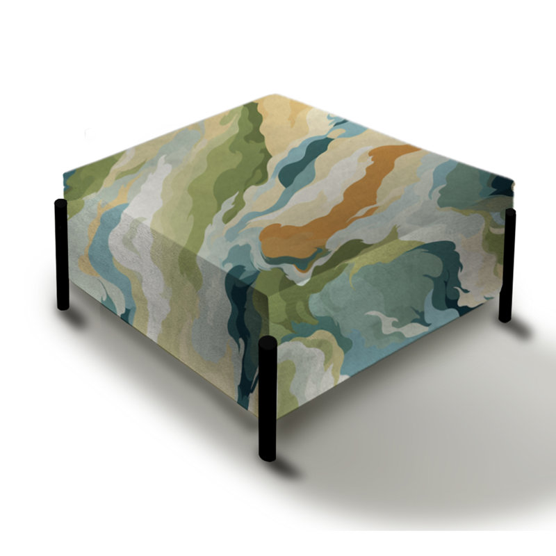 Oasis Camouflage Mirage - Grand repose-pieds carré camouflage