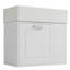 Meuble-lavabo de 21,8 po avec lavabo, armoire flottante murale, grand tiroir, tablette réglable, porte-papier hygiénique, système de fermeture en douceur-114864600