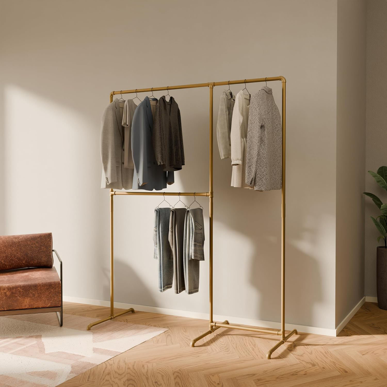 17 Stories Clothes Rack – 265 Lbs Load Capacity – Open Closet Or ...