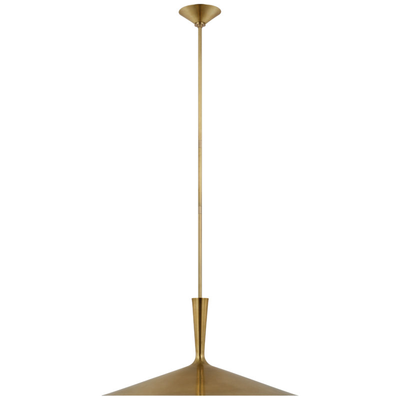 Rosetta 1 - Light Pendant, 56.75" H x 26" W x 26" D, Hand-Rubbed Antique Brass, Hand-Rubbed Antique Brass