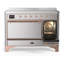 Cuisinière à induction ILVE Majestic III Series 48 po avec 6 éléments à induction (porte pleine)-124828827-124828830