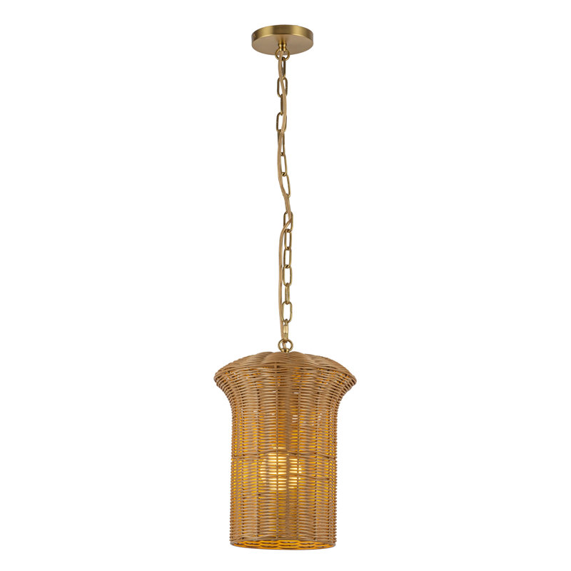 Luminaire suspendu 11 po Kai, Doré