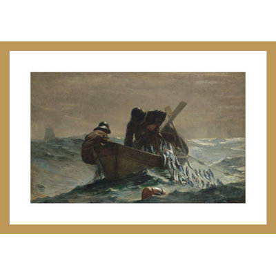 «The Herring Net» par Winslow Homer, impression giclée sur cadre