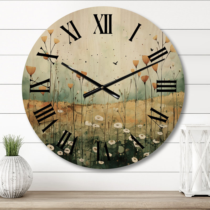 Horloge murale en bois massif Markeyda, Moyenne