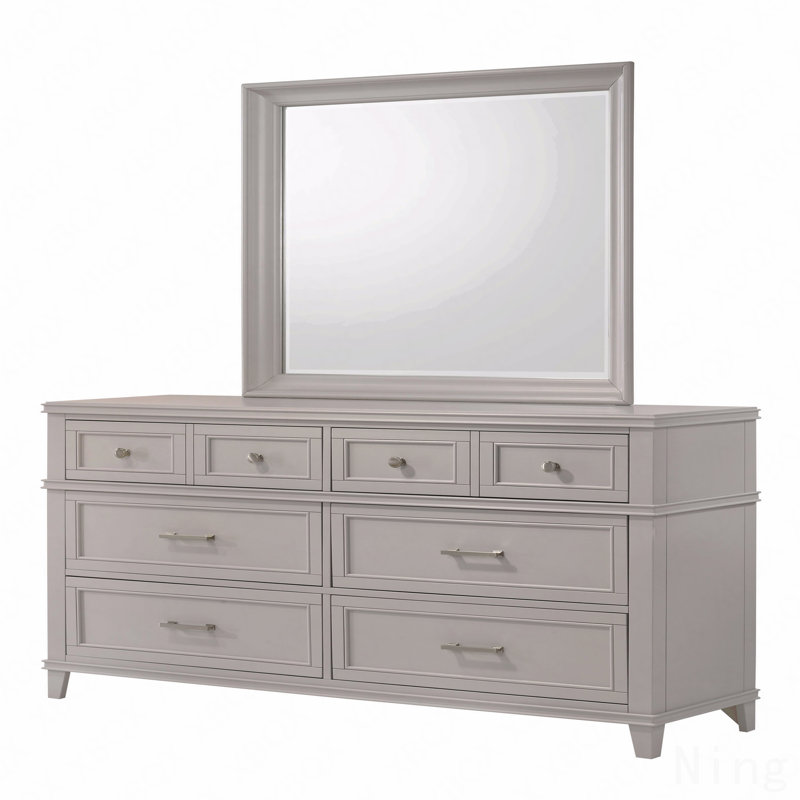 Commode 6 tiroirs, Gris