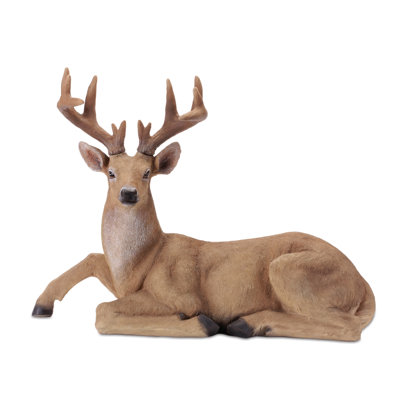 Grande figurine de cerf des bois