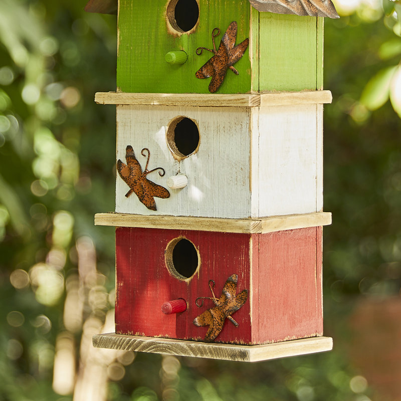 Jaquelyne 14 in x 7 in x 5 in Birdhouse