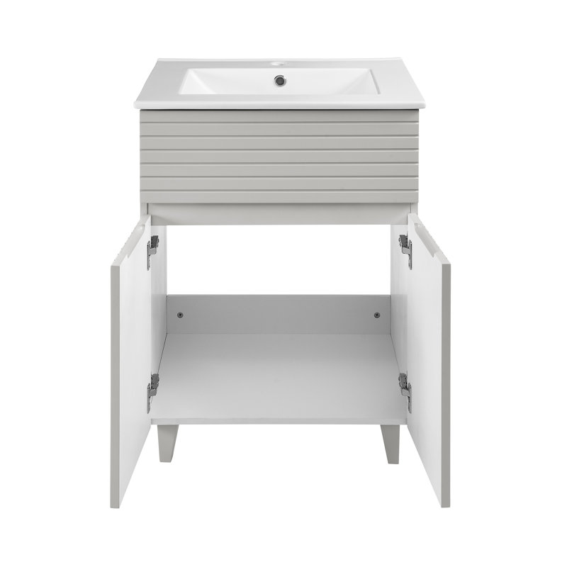 Bernay 24" Bathroom Vanity, Light Gray