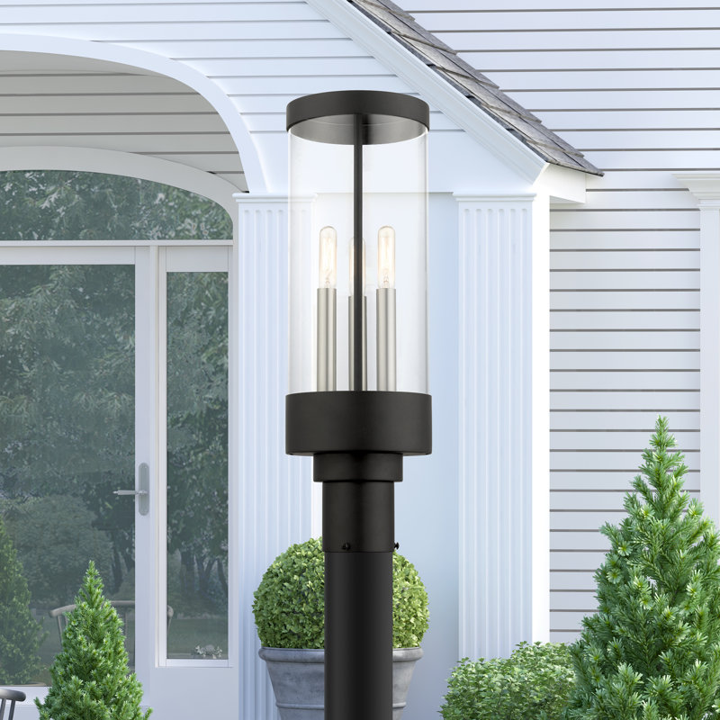 Binghamton Transparent Lantern Head, Textured Black
