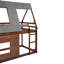 Lit superposé avec toit Wood House-1798009365