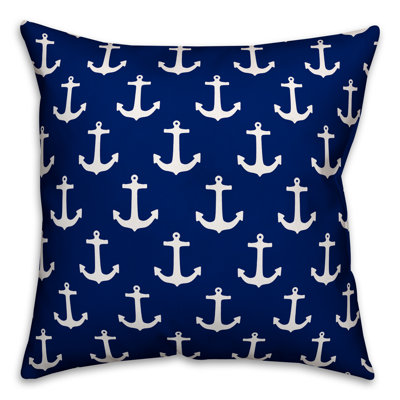 Coussin extérieur à motif d’ancrage Younts
