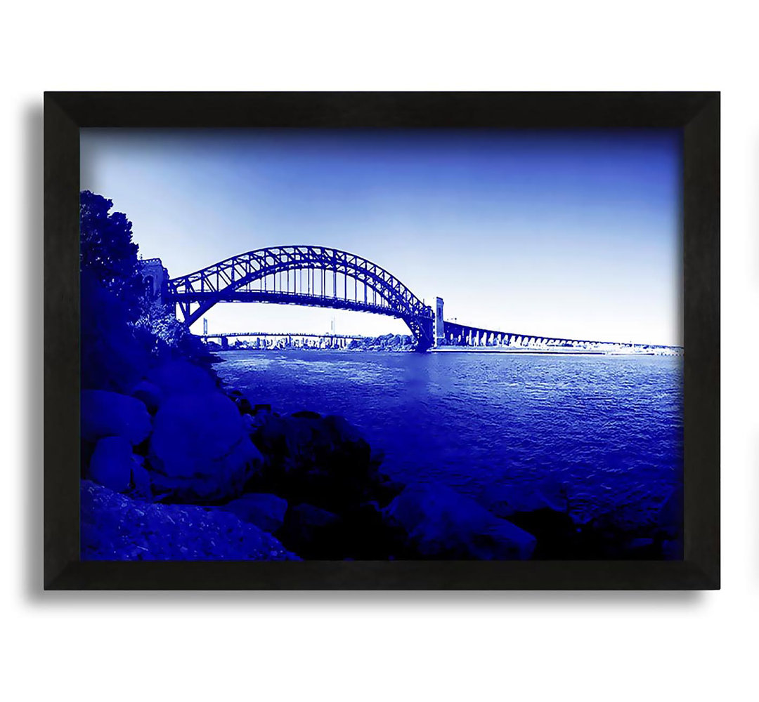 Gerahmtes Wandbild Sydney Harbour Bridge Stunning Blues