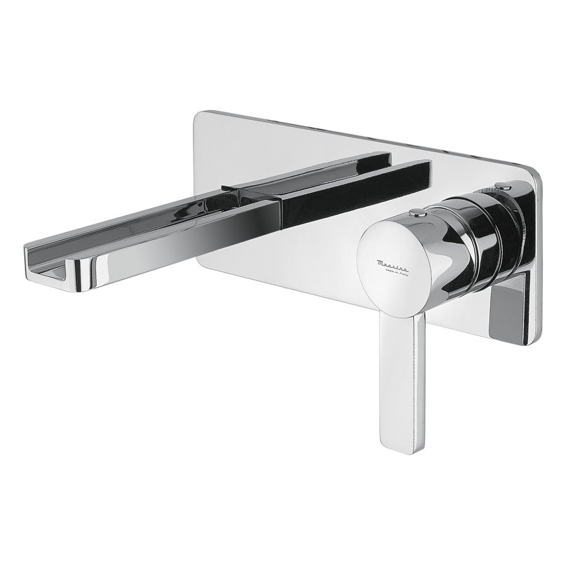 Capri Wall Mounted Bathroom Faucet, Chrome