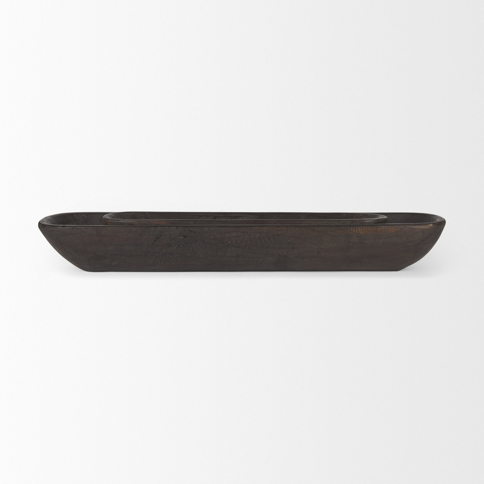 Moores Solid Wood Decorative Tray, Black