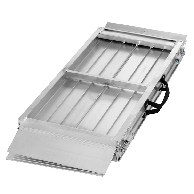 Silver Spring Metal Foldable Portable Ramp, 3" H x 30" W x 36" L