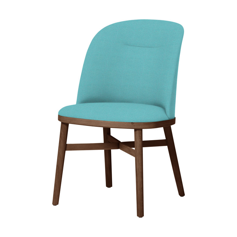 Bund Upholstered Dining Chair, Natural Walnut, Era CSE13