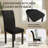 High-End Roll Back Nailhead Upholstered Dining Chairs(Set Of 6)-114212514