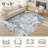 Abstract Modern Boho Area Rug Non-Shedding Low-Pile Carpet for Living Room, Bedroom, or Office-129161377