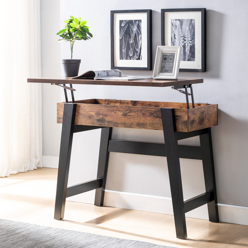 Junius 36'' Console Table, Distressed Wood