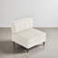 Fauteuil capitonné en velours côtelé-1283549085