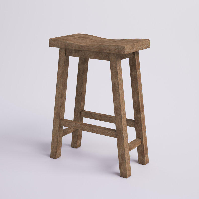 Elzy Solid Wood Counter Stool