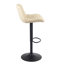 Swivel Bar Stools Modern Faux Leather Upholstered Counter Stools for Kitchen Island, Adjustable Height Stools with Footrest for Home Bar-1925932796