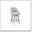 Élégant tabouret de comptoir pivotant avec siège confortable et pieds en bois durable pour les cuisines et les bars modernes-1403144610