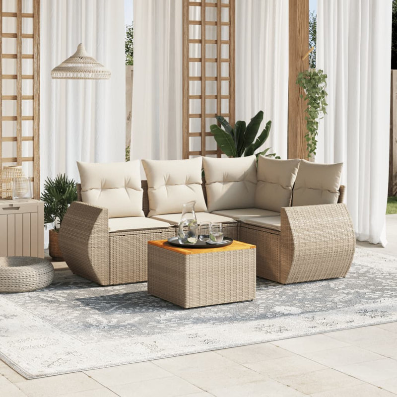 Vidaxl Garden Sofa Set Beige