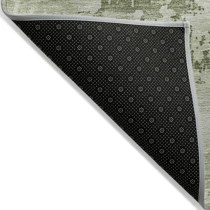 Tapis rond 8 po Olive Green