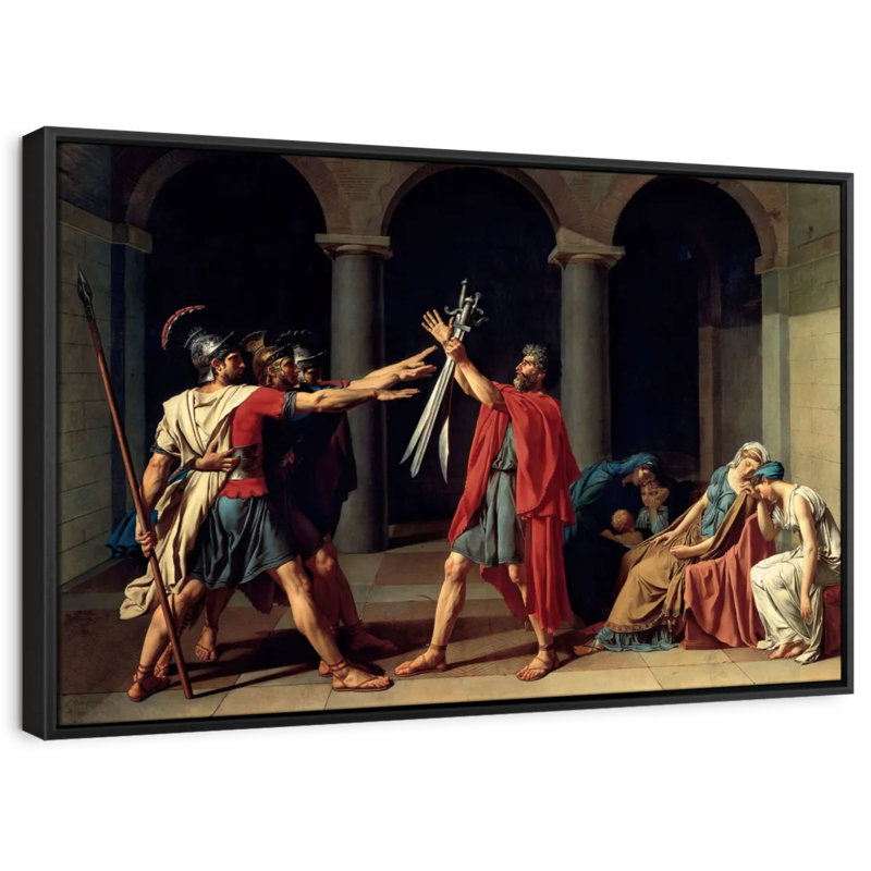 «The Oath Of The Horatii Wall Art», H 19 po x l 13 po