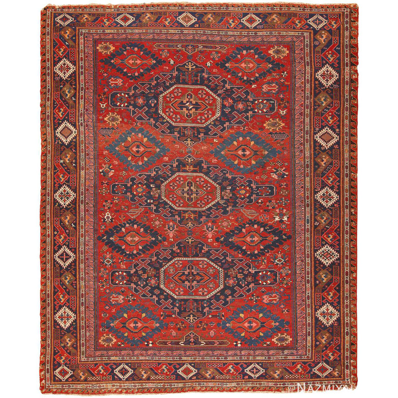 Tapis soumak antique de style tribal