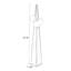 Black Iron + Glass Free form Floor Lamps