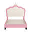 Lit tapissier avec tête de lit couronne, lit plateforme avec tête de lit et pied de lit-131024483-131024486