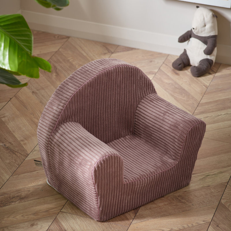 Kids Foam Armchair with Removable Washable Cover | Lightweight Foam Toddler Chair Ages 3-6 | Reading & Playroom Furniture