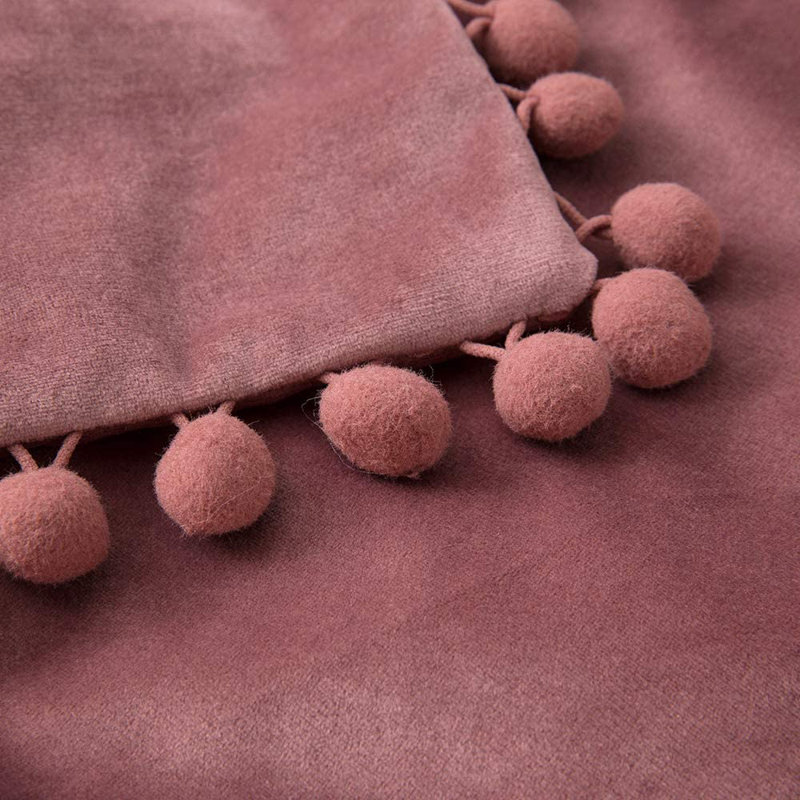 Housse de coussin carrée, Rosé