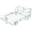 Lit plateforme en bois avec roulettes Ajamu-986635772-986635763