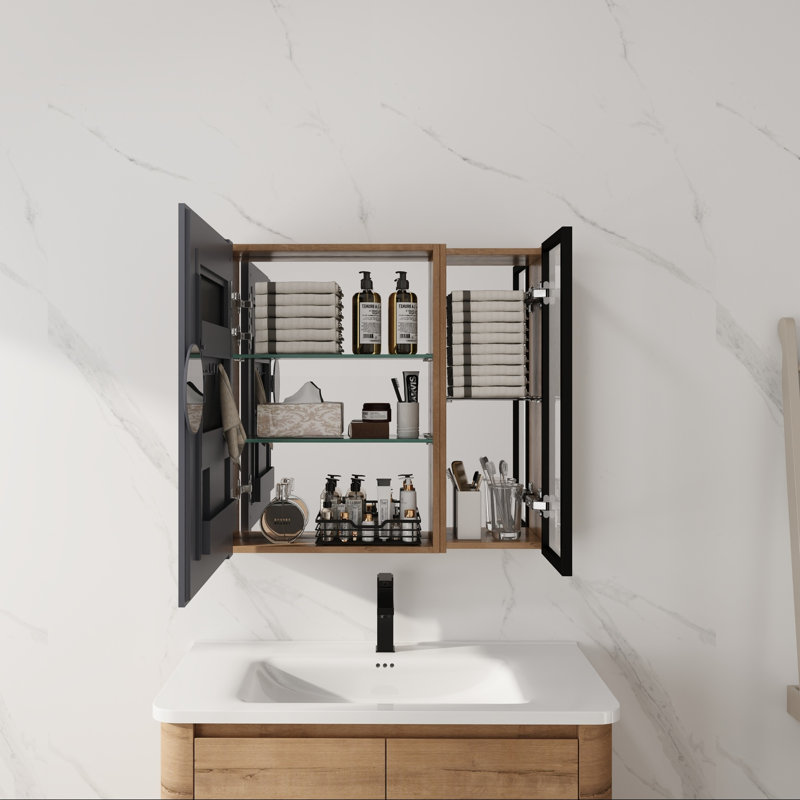 Bathroom Mirror Cabinet with Storage