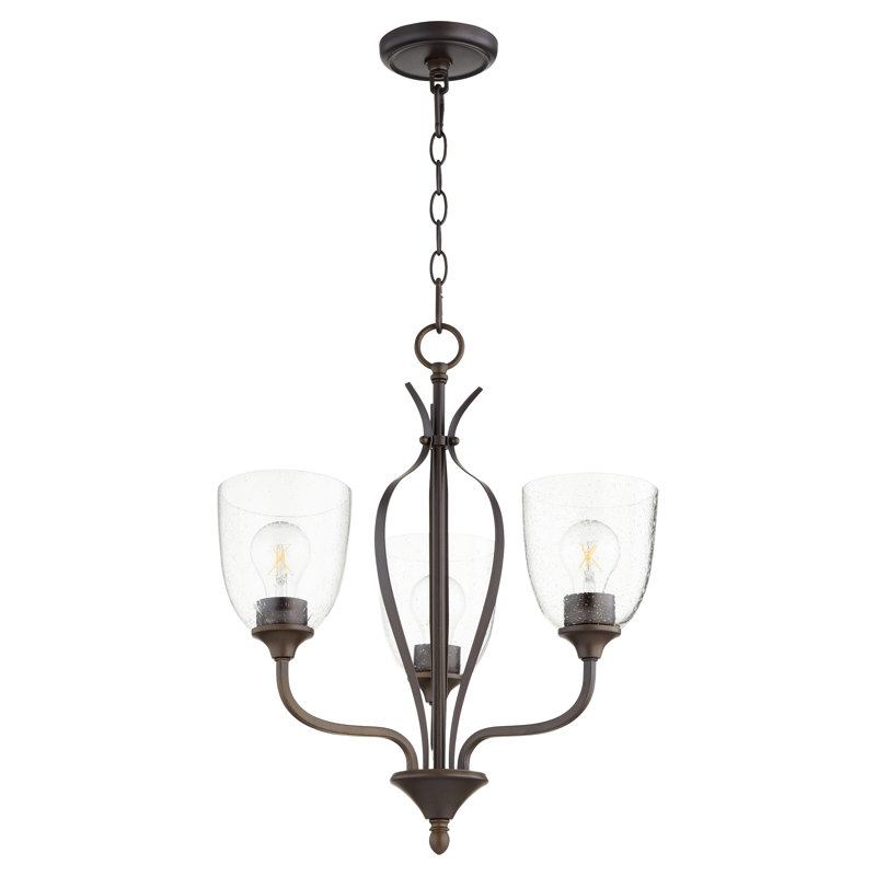 Brookview 3 - Light Dimmable Classic / Traditional Chandelier, Oiled Bronze