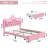 Largent Leather Upholstered Storage Bed with LED Lights and Crown Headboard, Kids Beds-8769280-8769282