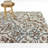 Lucania Rust/Blue/Cream Floral Transitional Area Rug-231248629