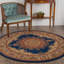 Tapis oriental bleu marine / beige Clarence-26963010