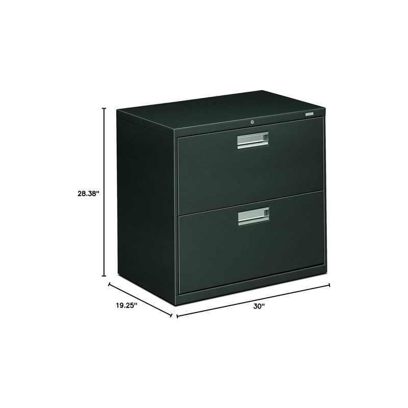Classeur latéral 2 tiroirs Brigade 600 Series, Gris anthracite