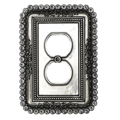 Carpe Diem 5106-9C Cache Chalice single duplex outlet with 60 Swarovski Crystals in Chalice