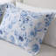 Housse de couette rayée bleue en microfibre pour lit simple / simple TG, attaches intérieures, literie lavable à la machine TG, microfibre, lavable, 2 taies décoratives incluses-125950409-125950411