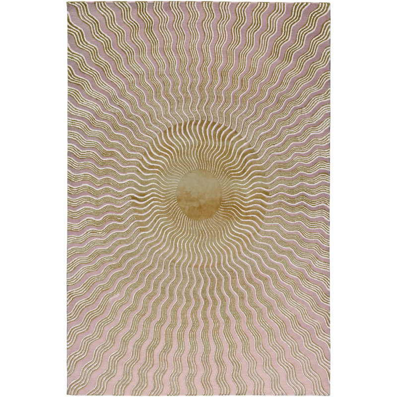 Mary Katrantzou Sunray Pink Area Rug, Rectangle 6' x 9'