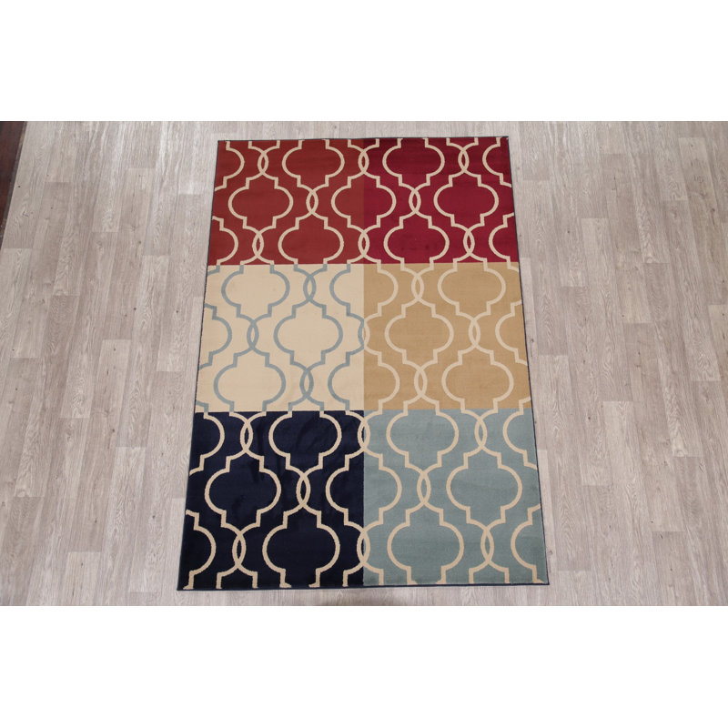 Tapis de zone rouge turque morrocon Anabelle