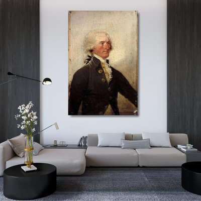 Alcott Hill® Trumbull, John Gallery Wrapped Canvas Art Titled: Thomas Jefferson, 1788