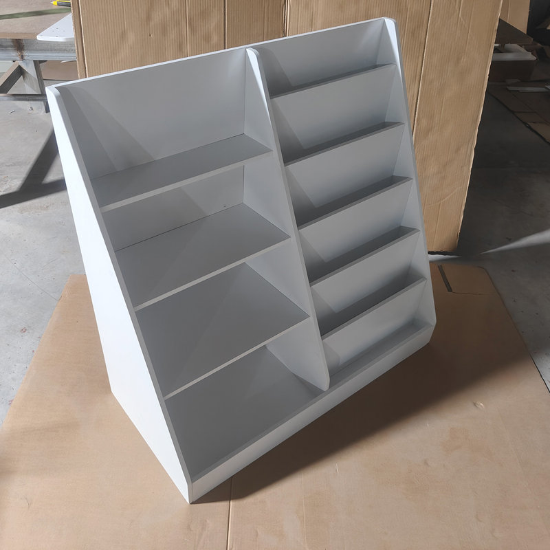 Bibliothèque à 4 niveaux en bois, Blanc